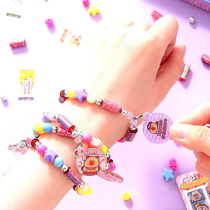 Capybara Sticker Roll and Bracelet Kit